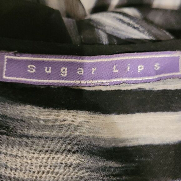 Sugar lips zebra striped cover up - Picture 3 of 4